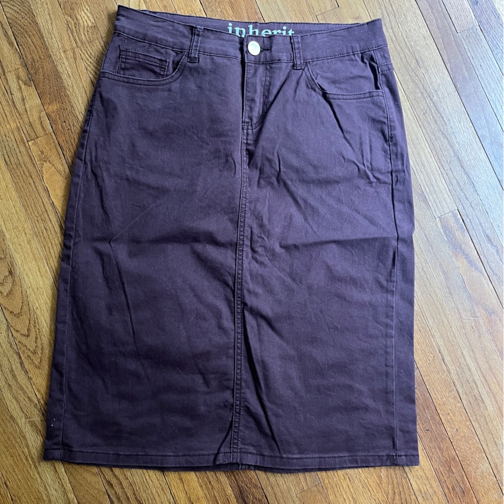 Inherit Co Remi Currant Denim Skirt